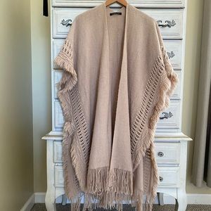 Vici Fringe Sweater Wrap